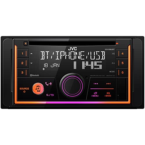 JVC KW-R950BTS Bluetooth Car Stereo Receiver with USB Port – LCD Display - AM/FM Radio - MP3 Player - Double DIN – 13-Band EQ (Black) JVC KW-R950BTS Bluetooth Car Stereo Receiver with USB Port – LCD Display - AM/FM Radio - MP3 Player - Double DIN – 13-Band EQ (Black)
